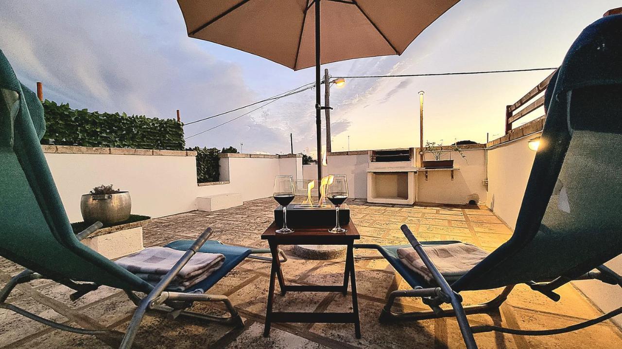 Ferienwohnung La Terrazza Dei Nonni Torre Specchia Ruggeri Exterior foto