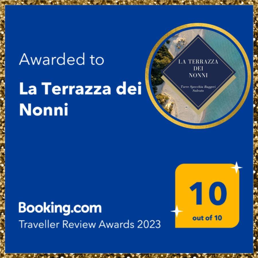 Ferienwohnung La Terrazza Dei Nonni Torre Specchia Ruggeri Exterior foto