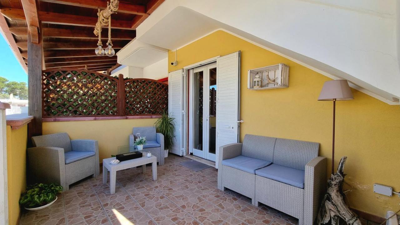 Ferienwohnung La Terrazza Dei Nonni Torre Specchia Ruggeri Exterior foto