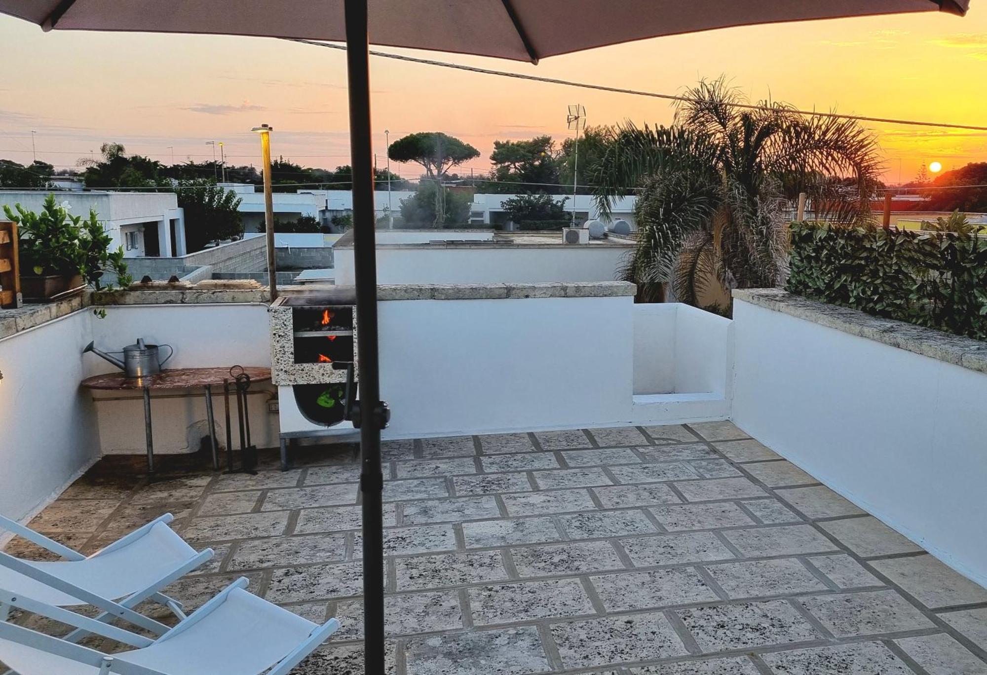 Ferienwohnung La Terrazza Dei Nonni Torre Specchia Ruggeri Exterior foto